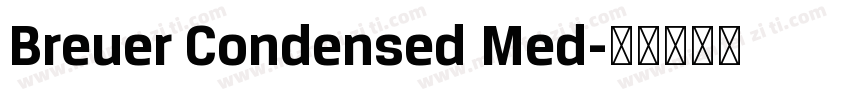 Breuer Condensed Med字体转换